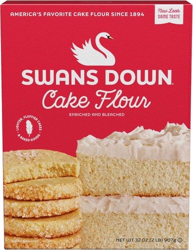Swans down bleached - bleached, cake