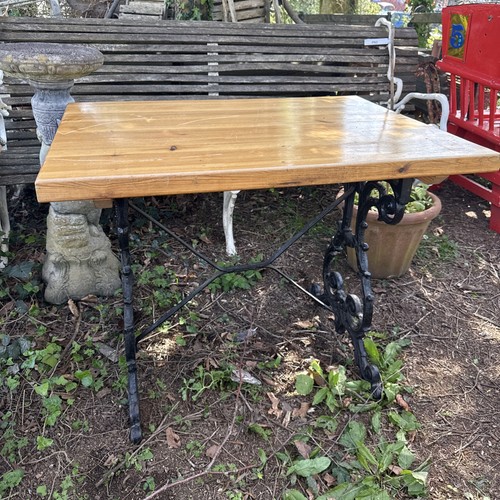 Cast iron pub table - iron,