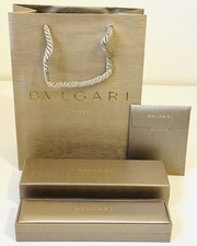 BVLGARI Bracelet / Necklace Jewelry Box Set/Case, Gift Bag & Certificate Holder