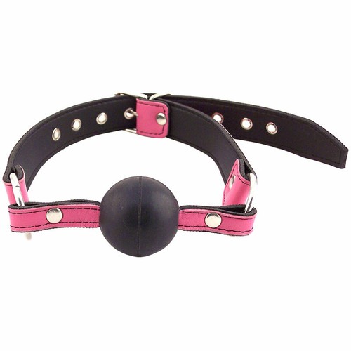 Rouge pink leather rubber - pink, ball