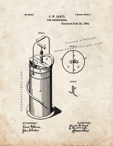 Fire extinguisher patent print - patent,