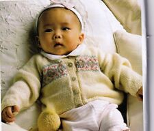 BABIES/TODDLER CARDIGAN/FAIR ISLE/BEAD~DK KNITTING PATTERN SIZE 1-3 YEARS (E19)