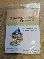 Stamping Bella Gnome Riding the Waves Rubber Stamp set EB1159