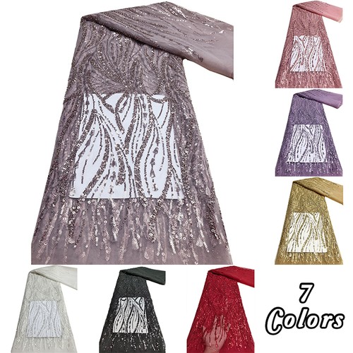 Sequin beaded lace fabric - beaded,