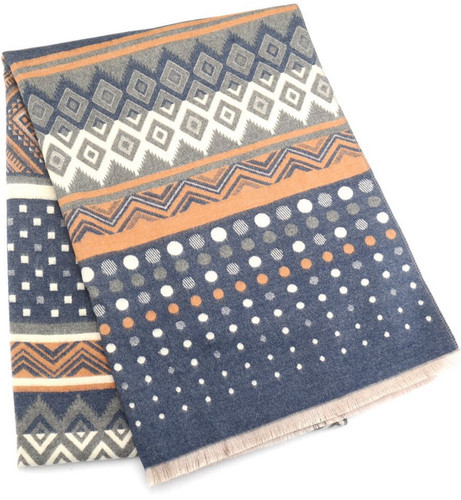 Ikat print scarf winter spot - ikat,