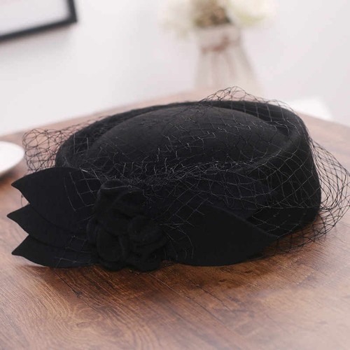 Vintage pillbox hat solid - vintage,