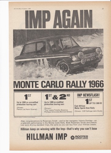 Hillman imp original 1966 - original,