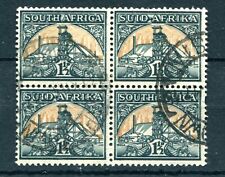 (C106) South Africa GVI SG87, 1½d blue-green & yellow-buff, Very Fine Used Pair