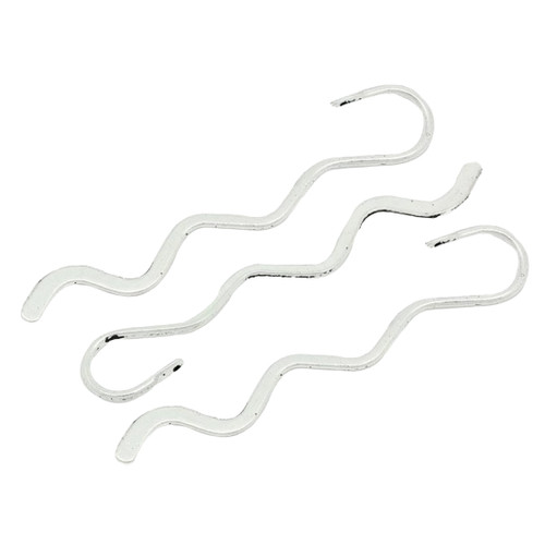 Silver tone plain - ❤, 10