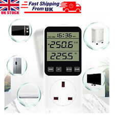 Electricity Power Meter Energy Consumption Monitor Watt Kwh Analyzer UK Plug 