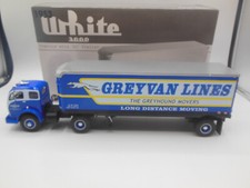 First Gear19-2645 1953 White 3000 Tractor with 30' Trailer Grey Van Lines 1:34