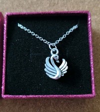 Displaying Swan Pendant