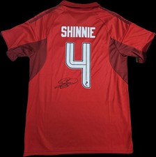 Graeme Shinnie Hand Signed Aberdeen Fc 2025/26 Home Shirt Autograph COA & PROOF 