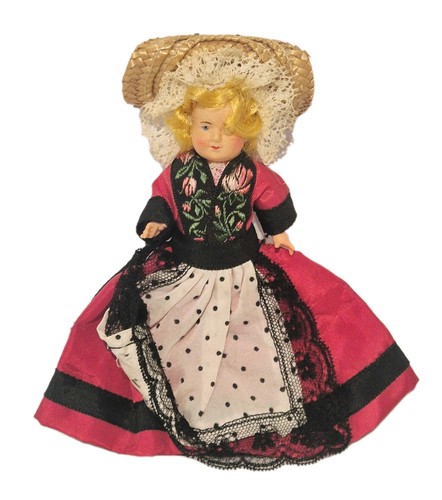 1950 handmade vintage doll - 1950's,