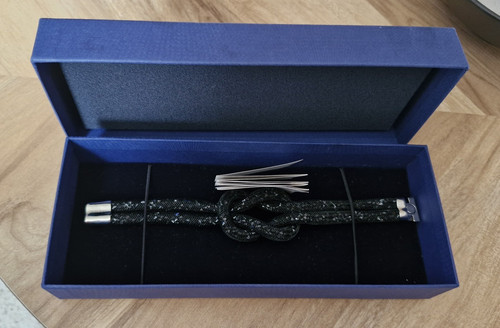 Swarovski black mesh chain - swarovski,