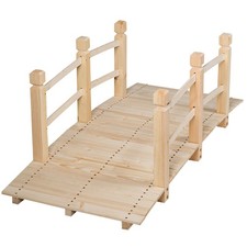 Wooden Bridge Garden Fir Wood