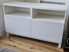 IKEA Besta TV Bench/Stand Cabinet Sideboard - white 120cm Very Good Condition