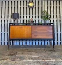 Wrighton Early 1960s Teak & Walnut Sideboard  Vintage Retro Mid Century