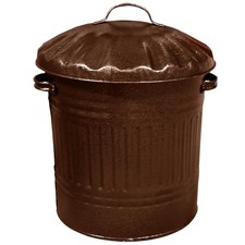 40L Retro Style Metal Rubbish
