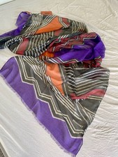 Missoni Modal Cashmere Shawl Stole Scarf 68 X 200 Cm New Authentic