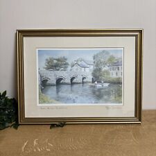 Framed Print by Robin Davidson – “Saxon Bridge, Christchurch” Coastal Landscape
