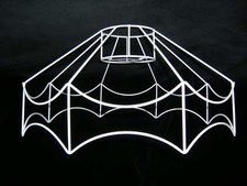 CLASSIC RETRO STYLE 14" DOUBLE SCALLOPED  LAMPSHADE FRAME  