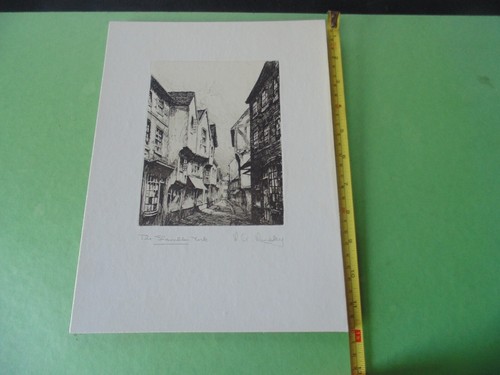 Original etching pasted - original, on