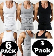  MENS VESTS 100% Cotton TANK