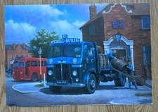 Mike Jeffries Print Leyland Beaver Dray Lorry Mitchells & Butlers Brewery