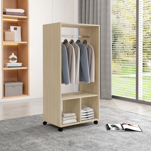 Open wardrobe clothes - wardrobe,