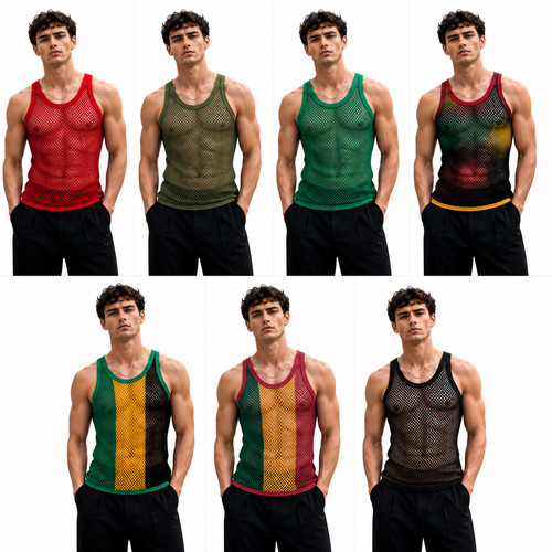 Mens vest top - vest, pendeen