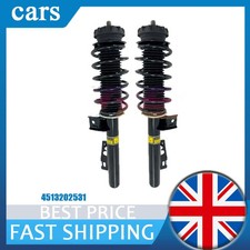 Pair Front Fit Smart Fortwo W451 2008-2016 Shock Absorber Strut Assys w/o ADS