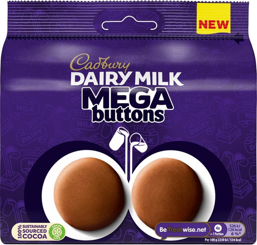 Dairy milk mega buttons - dairy, buttons,