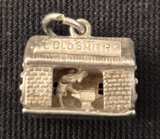 Vintage Sterling Silver Articulated Ye Old Smithy Workshop Charm