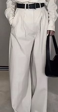 Zara Wide Leg White Trouser