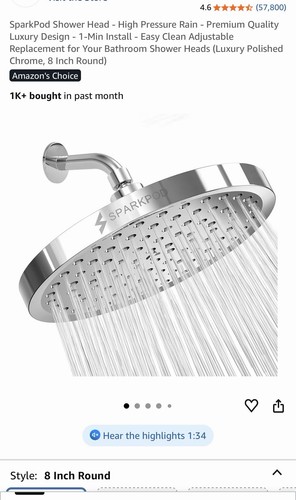 Sparkpod shower head - sparkpod,