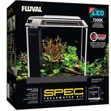 FLUVAL Spec 10L / 19L Gloss Black / White LED Light Aquarium Fish Tank