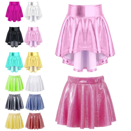 Girl shiny metallic pleated - girl,