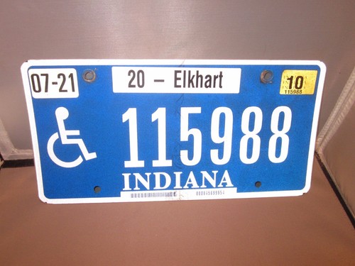 Handicapped indiana license - handicapped,