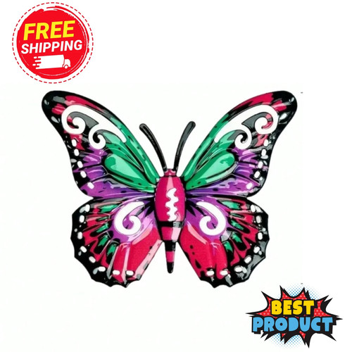 4pcs metal butterfly wall - metal,