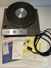 Garrard 401 Turntable - One Owner w/Original Receipt - Raised logo, flush strobe