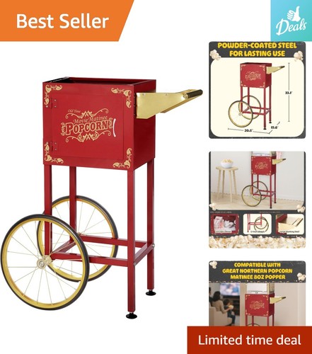 Portable popcorn machine cart - machine,