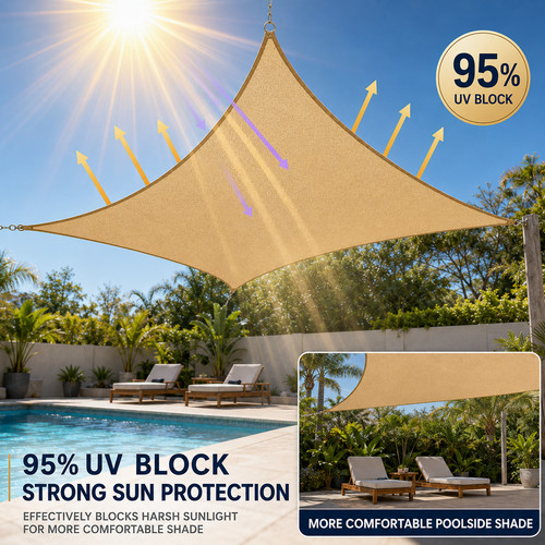 Rectangle sun shade - sun, uv