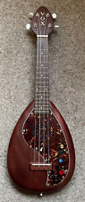 Vox Ukulele MODIFIED Uke Teardrop Rare ELEUKU Electric  Brown With Gig Bag