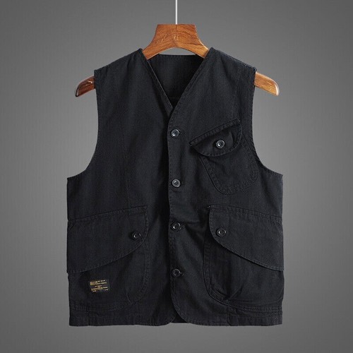 Casual men waistcoat button - waistcoat,