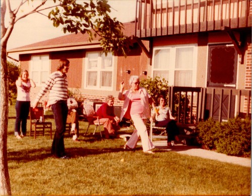 1970s photograph women playing - women,