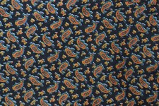 navy blue silk ascot / cravat