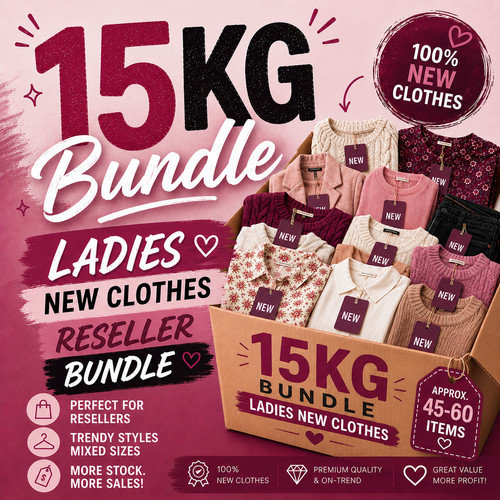 New 15kg ladies clothing - 15kg,