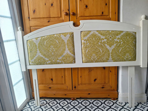 Vintage damask upholstered - damask,