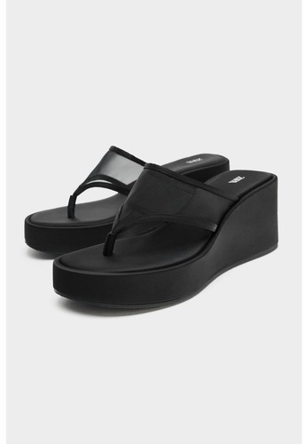 Zara mesh wedge sandals 5 - zara,